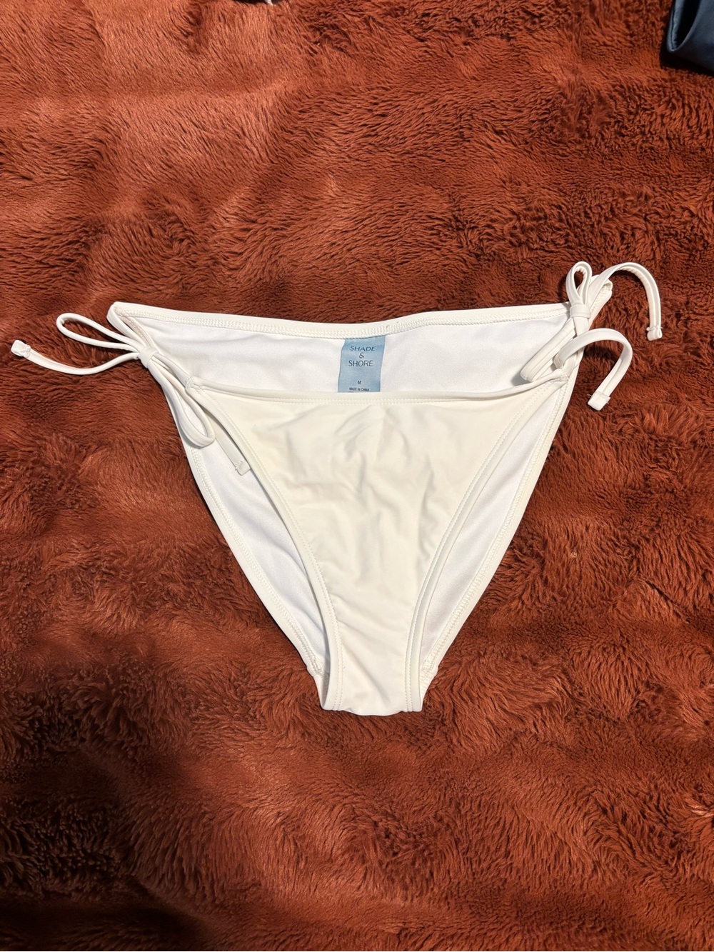 Shade & Shore White Tie-Side Bikini Bottom - Women's Swimwear